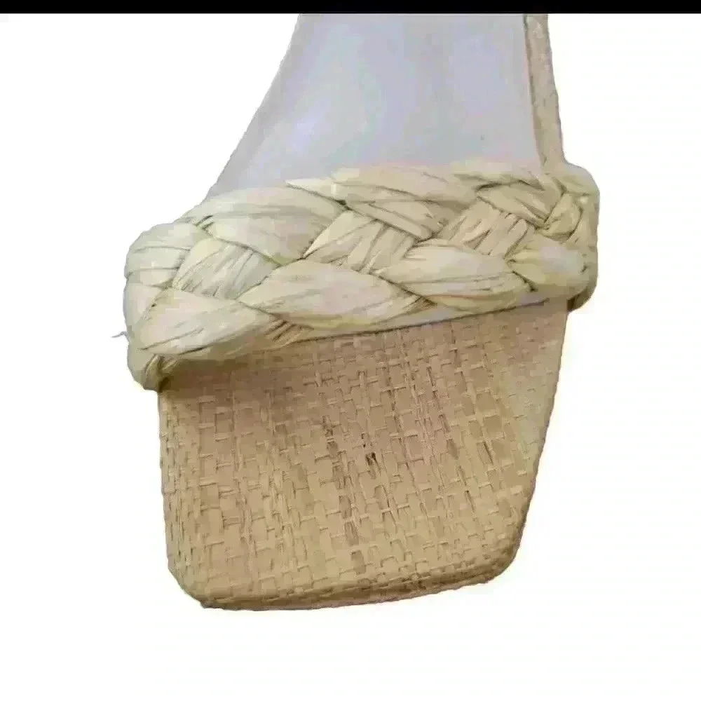 Dolce Vita Women's Tan Ashby Braided Two-Band Platform Block Heel Sandals 8.5